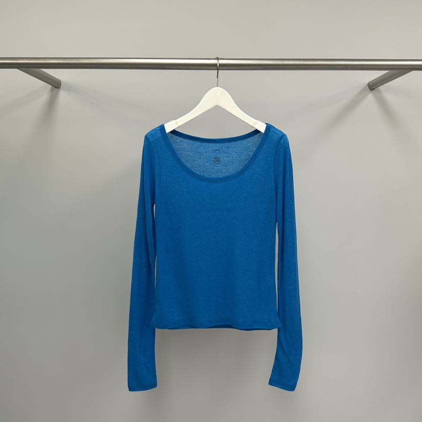 WATER/RIVER韓國東大門代購女裝新品人氣長袖T恤天絲羊毛WATER/RIVER長袖T恤圖色8