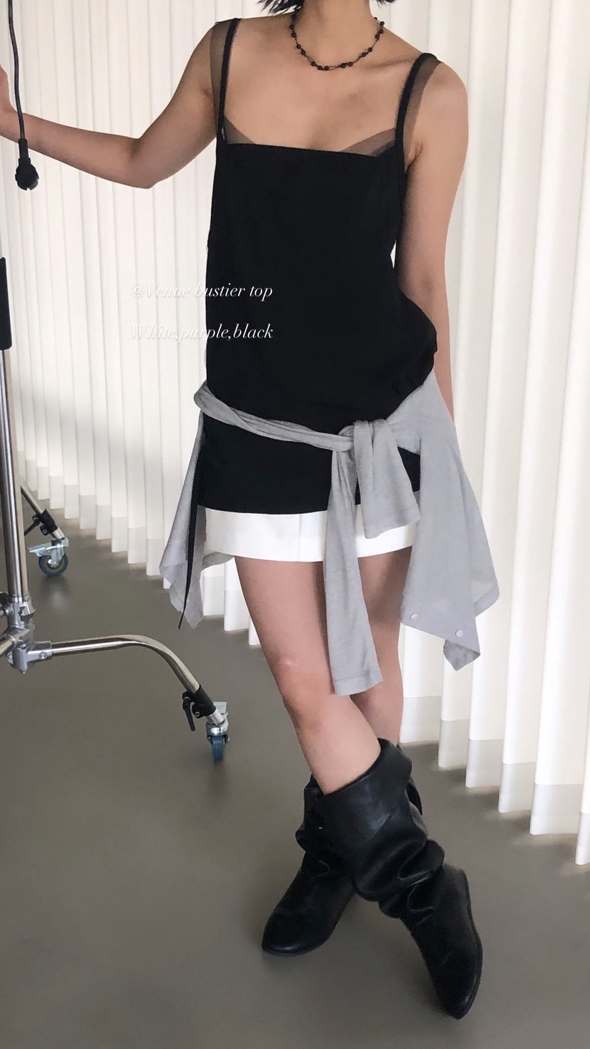 OVER RICH韓國代購女士新款推薦休閑熱賣26春夏吊帶背心OVER RICH吊帶/背心