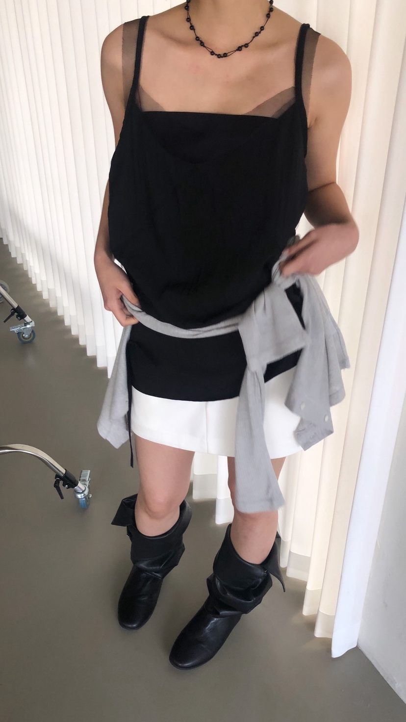 OVER RICH韓國代購女士新款推薦休閑熱賣26春夏吊帶背心OVER RICH吊帶/背心