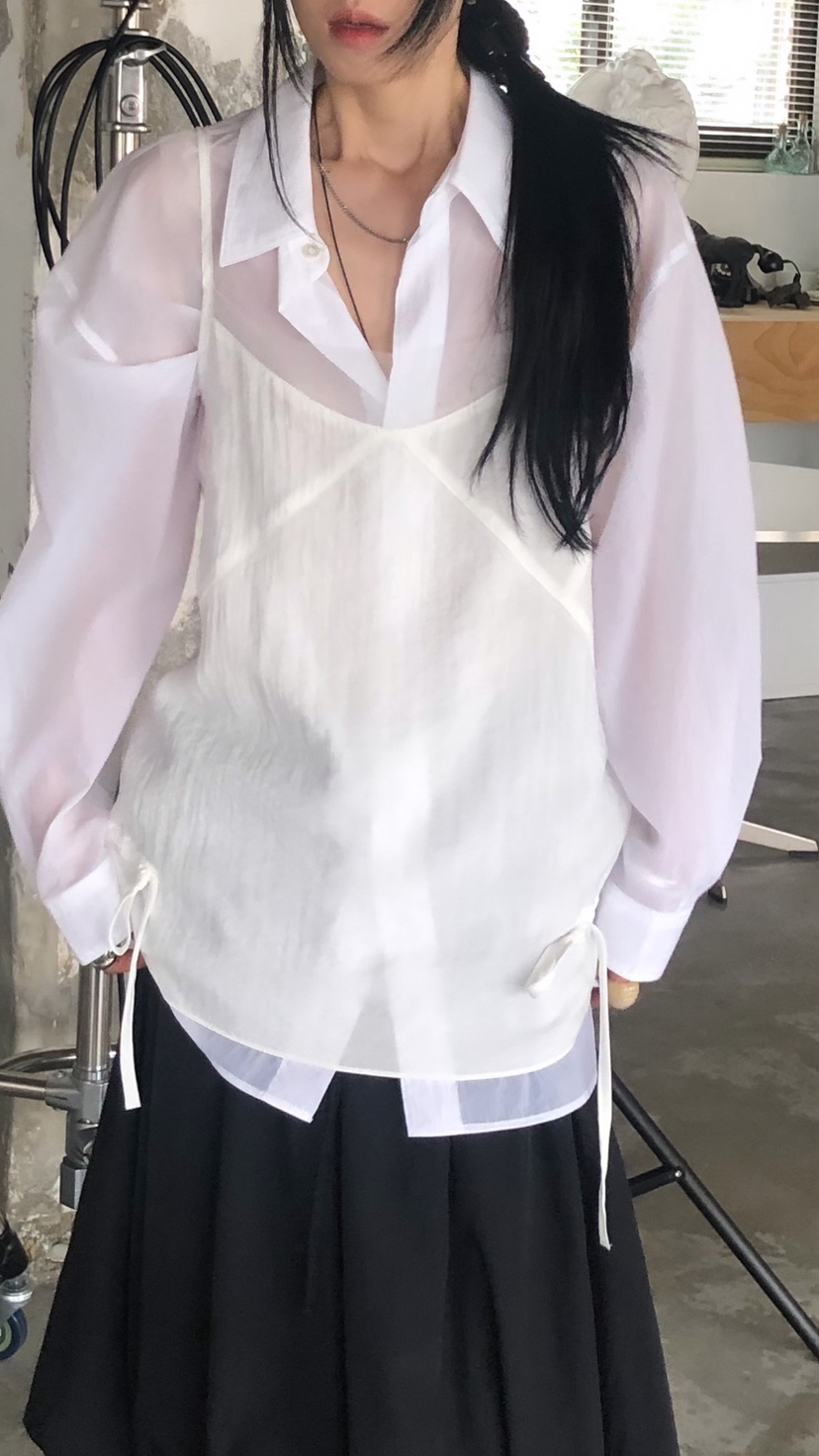 OVER RICH韓國代購女士新款推薦休閑熱賣26春夏吊帶背心OVER RICH吊帶/背心