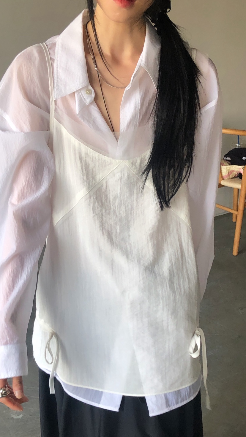 OVER RICH韓國代購女士新款推薦休閑熱賣26春夏吊帶背心OVER RICH吊帶/背心