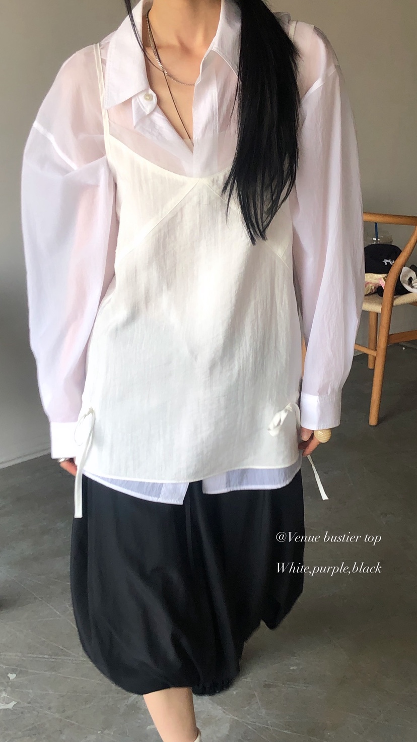 OVER RICH韓國代購女士新款推薦休閑熱賣26春夏吊帶背心OVER RICH吊帶/背心