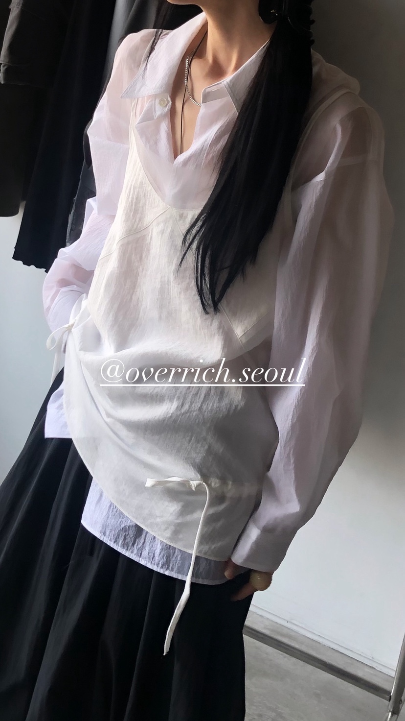 OVER RICH韓國代購女士新款推薦休閑熱賣26春夏吊帶背心OVER RICH吊帶/背心