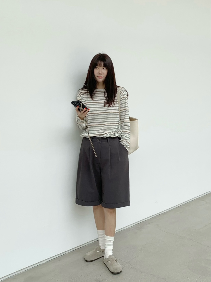 COURGETTE韓國東大門直郵女士新款熱賣推薦職業時尚長袖T恤COURGETTE長袖T恤