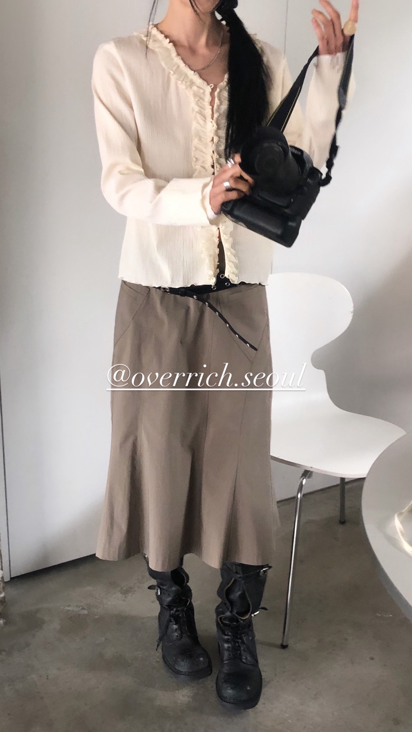 OVER RICH韓國代購女士新品職業休閑熱賣人氣時尚推薦長裙OVER RICH長裙