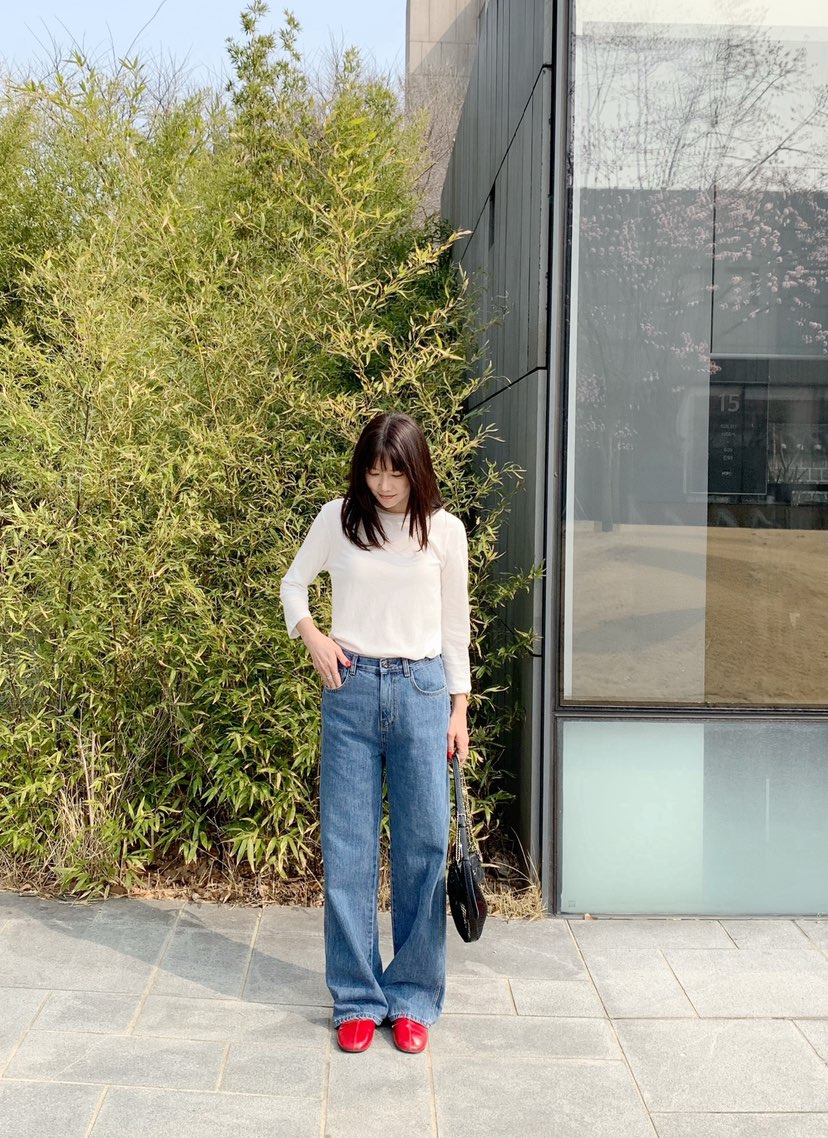 COURGETTE韓國代購女士新款人氣休閑26春夏職業熱賣長袖T恤COURGETTE長袖T恤