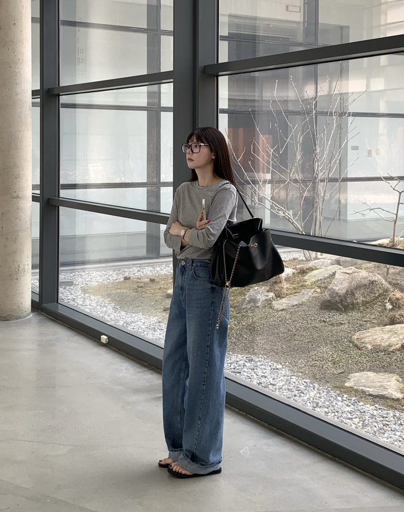 COURGETTE韓國代購女士新款人氣休閑26春夏職業熱賣長袖T恤COURGETTE長袖T恤