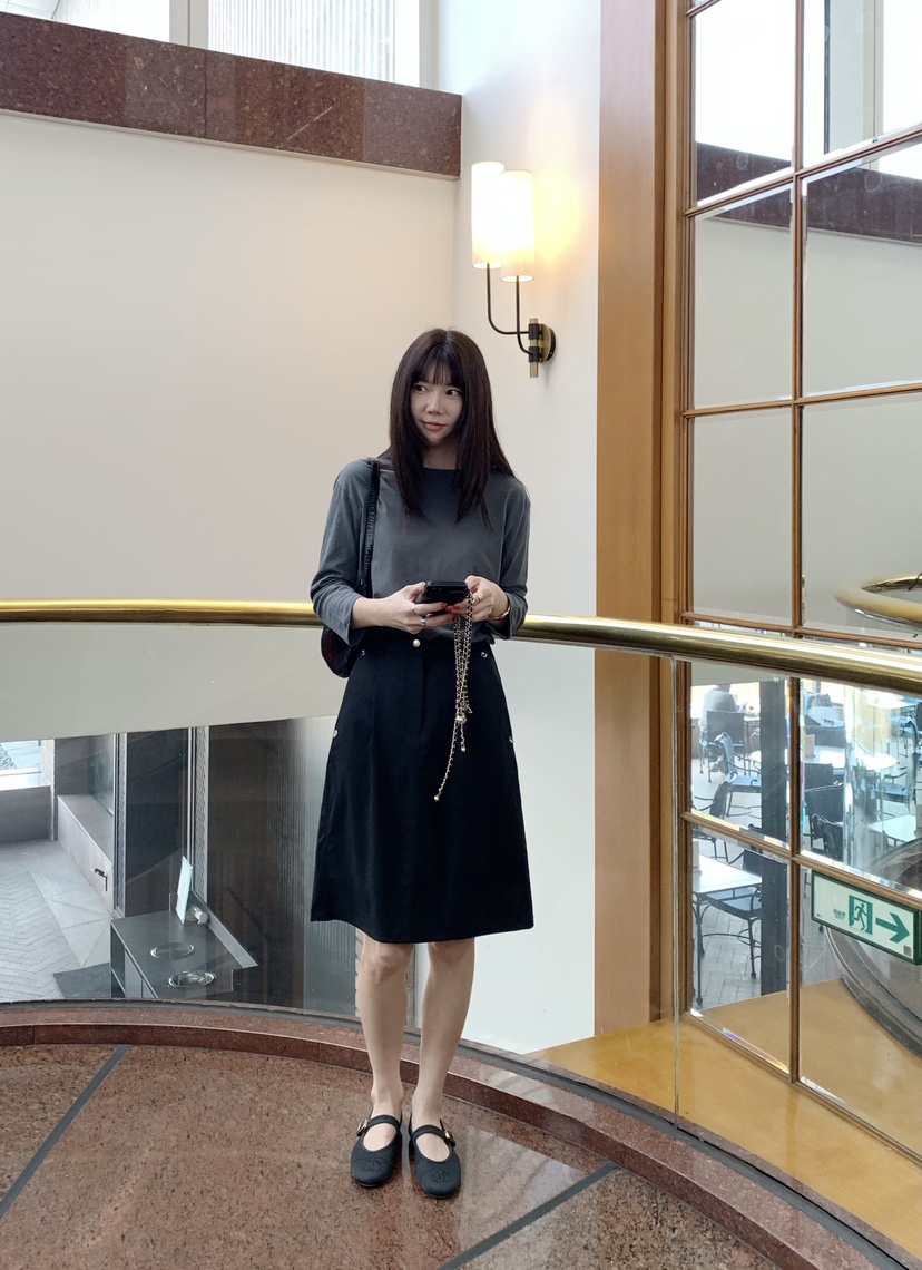 COURGETTE韓國代購女士新款人氣休閑26春夏職業熱賣長袖T恤COURGETTE長袖T恤