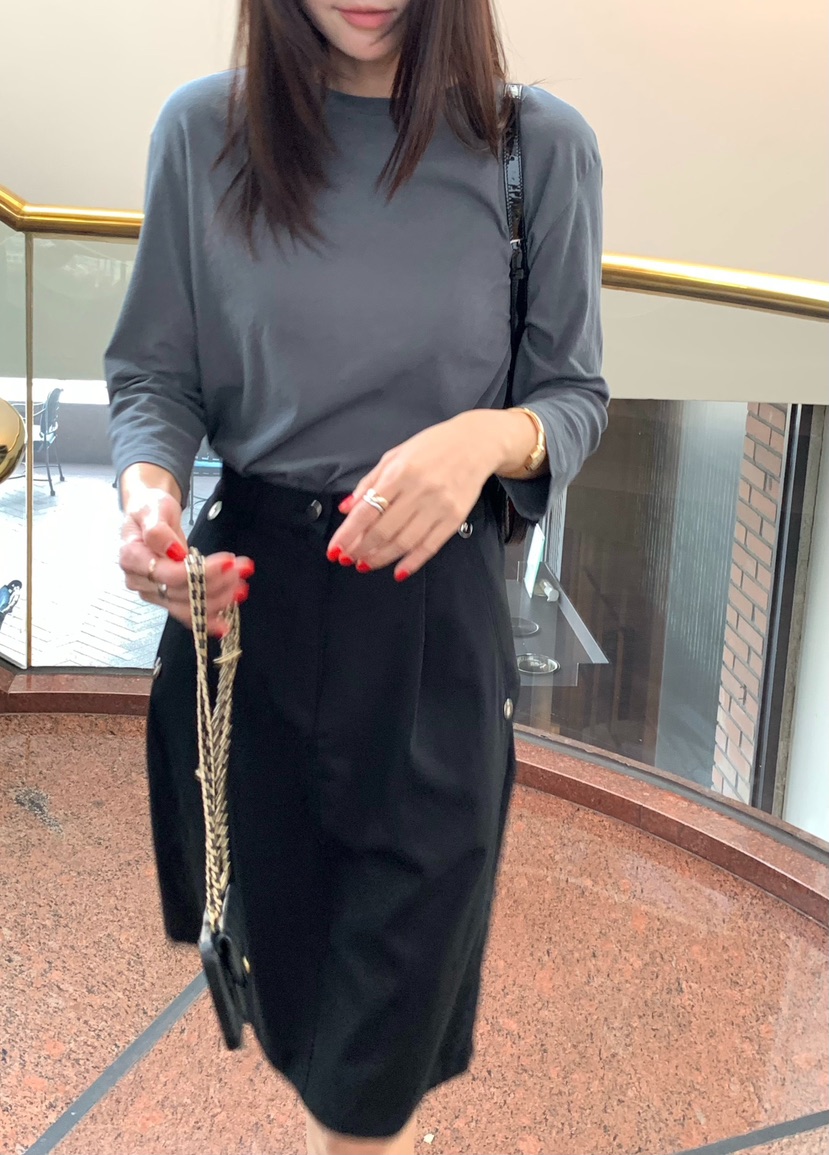 COURGETTE韓國代購女士新款人氣休閑26春夏職業熱賣長袖T恤COURGETTE長袖T恤