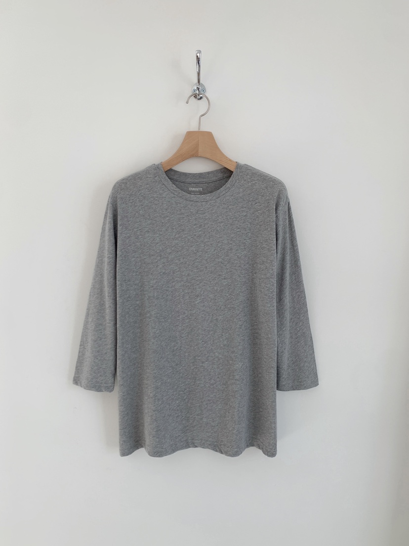 COURGETTE韓國代購女士新款人氣休閑26春夏職業熱賣長袖T恤COURGETTE長袖T恤圖色2