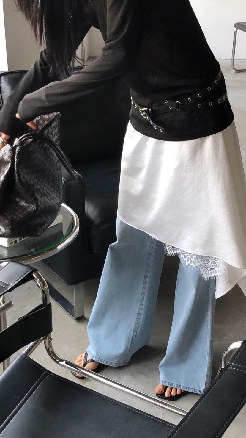 OVER RICH韓國直郵實拍女裝新品推薦人氣時尚半身裙中短裙OVER RICH半身裙/中短裙