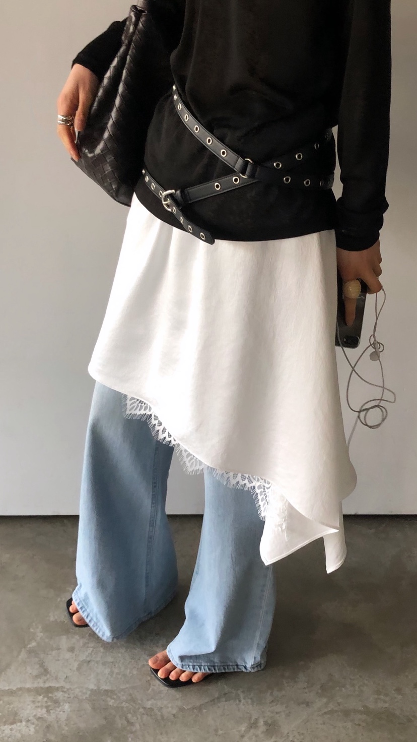 OVER RICH韓國直郵實拍女裝新品推薦人氣時尚半身裙中短裙OVER RICH半身裙/中短裙