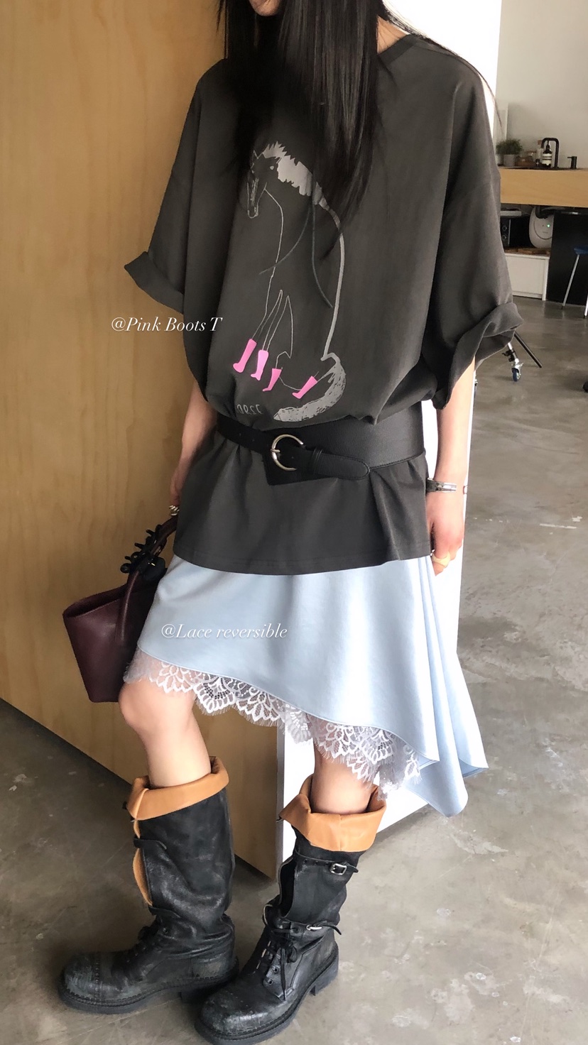 OVER RICH韓國直郵實拍女裝新品推薦人氣時尚半身裙中短裙OVER RICH半身裙/中短裙