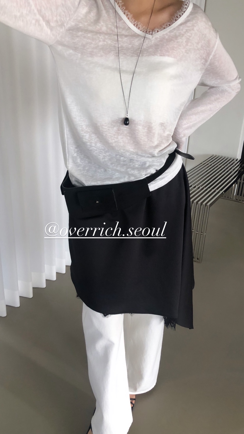 OVER RICH韓國直郵實拍女裝新品推薦人氣時尚半身裙中短裙OVER RICH半身裙/中短裙