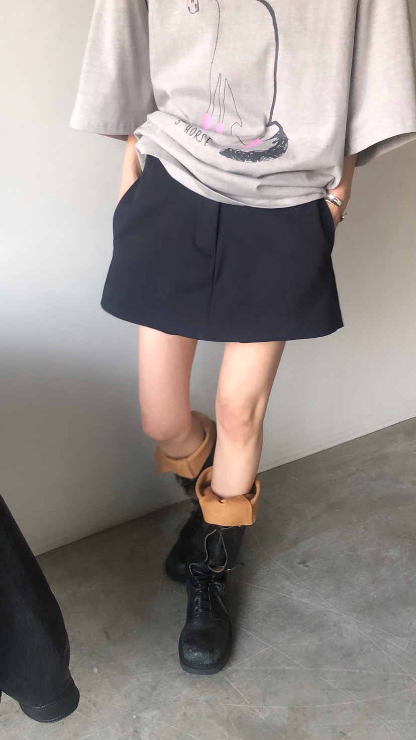 OVER RICH韓國東大門代購女裝新款休閑時尚裙褲不含腰帶OVER RICH裙褲