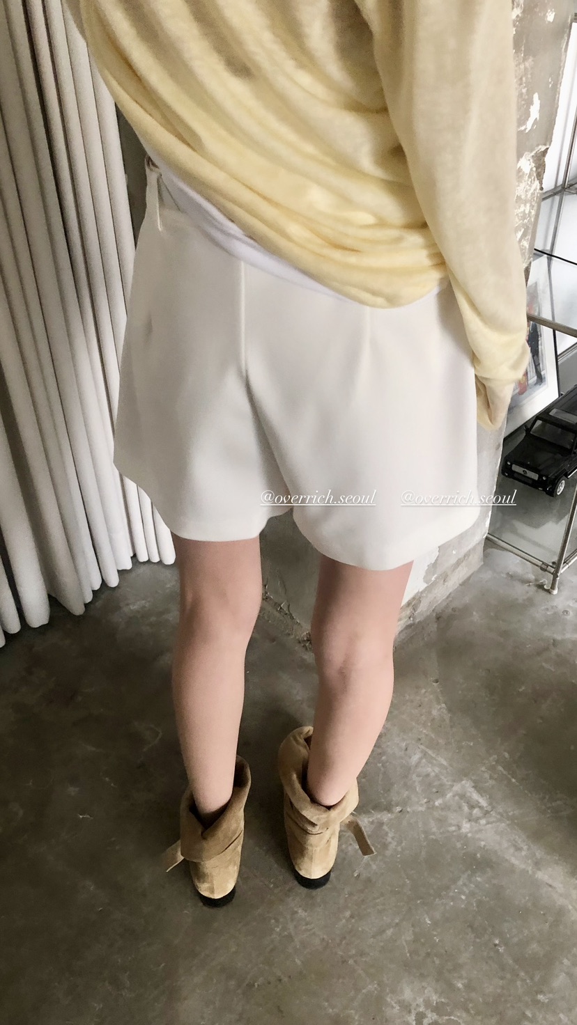 OVER RICH韓國東大門代購女裝新款休閑時尚裙褲不含腰帶OVER RICH裙褲