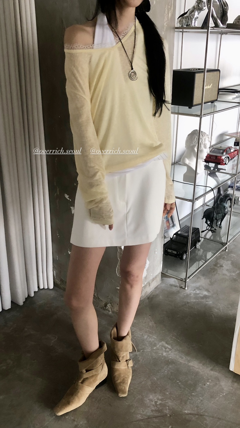 OVER RICH韓國東大門代購女裝新款休閑時尚裙褲不含腰帶OVER RICH裙褲