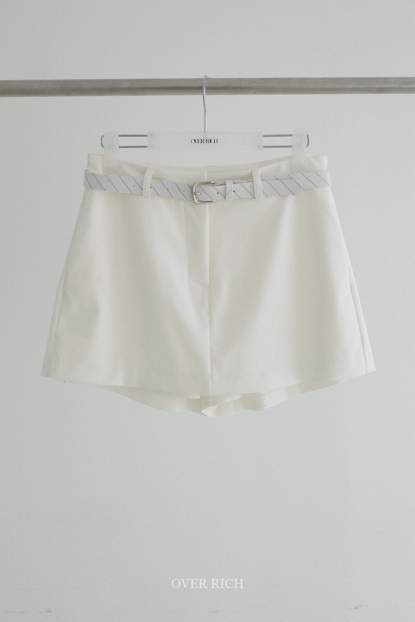 OVER RICH韓國東大門代購女裝新款休閑時尚裙褲不含腰帶OVER RICH裙褲圖色1