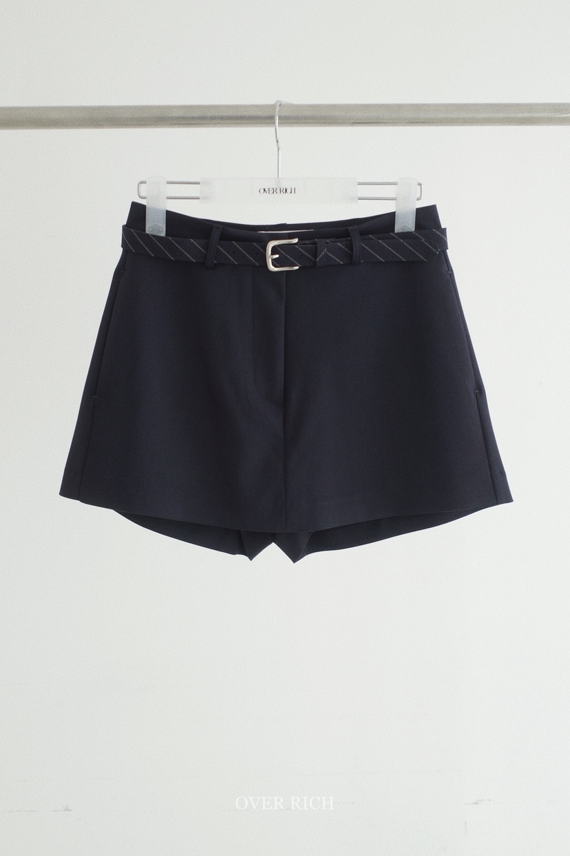 OVER RICH韓國東大門代購女裝新款休閑時尚裙褲不含腰帶OVER RICH裙褲圖色2