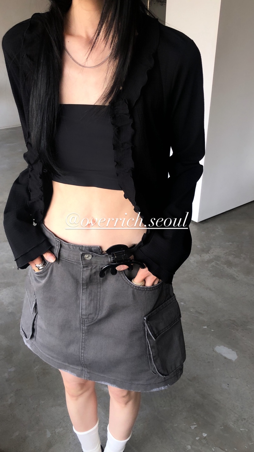 OVER RICH韓國東大門代購女裝新款時尚襯衫蕾絲衫含腰繩OVER RICH襯衫/蕾絲衫