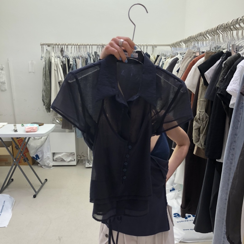 PADO韓國東大門代購女裝新品休閑熱賣26春夏人氣套裝雙層PADO套裝圖色1