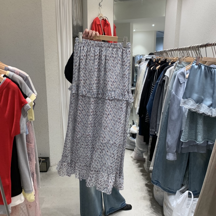 SSEMIENNE韓國直郵女裝新款時尚人氣26春夏推薦職業長裙雪紡SSENIQUE長裙圖色1