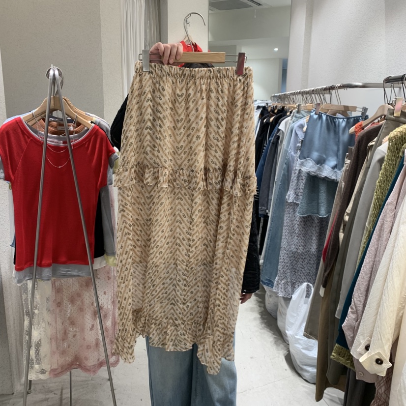 SSEMIENNE韓國直郵女裝新款時尚人氣26春夏推薦職業長裙雪紡SSENIQUE長裙圖色2