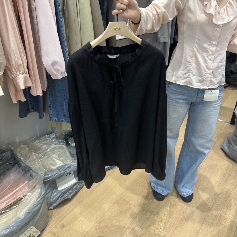 aube nunt韓國直郵實拍女裝新品職業26春夏休閑襯衫蕾絲衫aube nunt襯衫/蕾絲衫圖色3