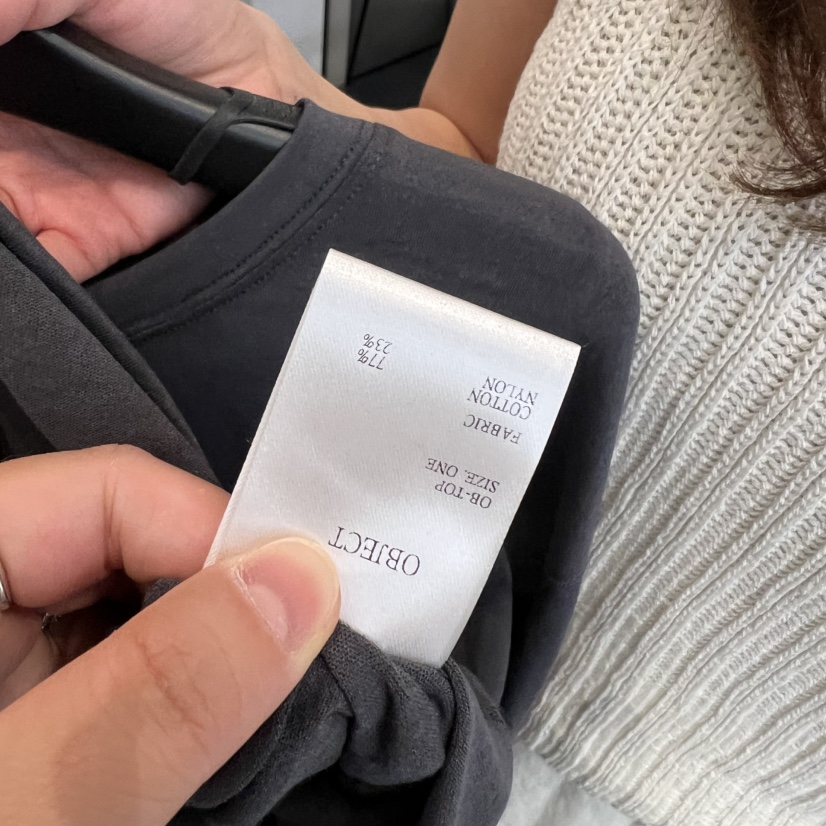 OBJECT韓國東大門直郵女士新品時尚26春夏人氣熱賣長袖T恤OBJECT長袖T恤