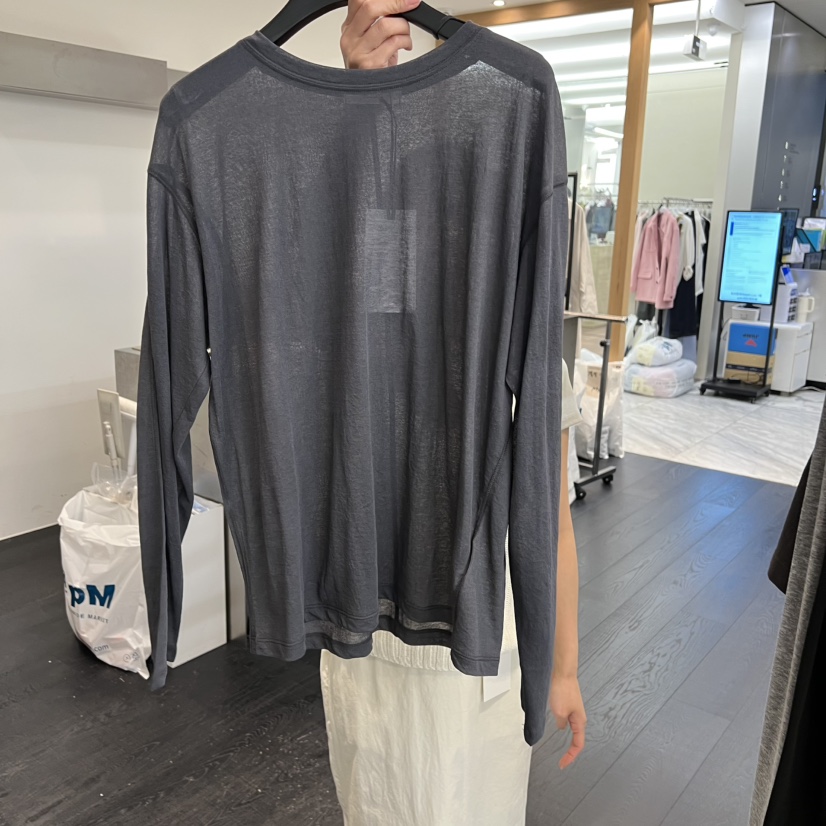 OBJECT韓國東大門直郵女士新品時尚26春夏人氣熱賣長袖T恤OBJECT長袖T恤圖色3