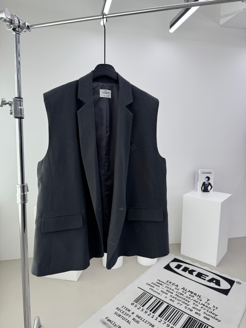 RED-A韓國代購女士新品休閑人氣熱賣26春夏職業馬甲亞麻RED-A馬甲圖色2