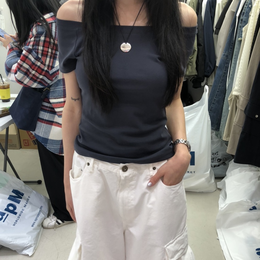 PADO韓國東大門直郵女裝新款推薦職業時尚熱賣休閑T恤插肩袖PADOT恤圖色6