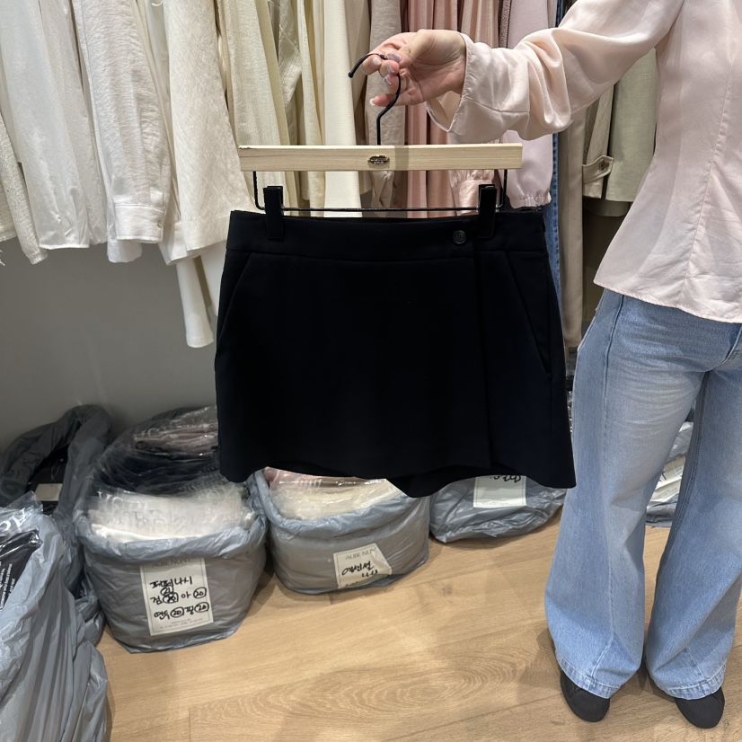 aube nunt韓國代購女士新款人氣26春夏職業時尚熱賣裙褲aube nunt裙褲圖色3