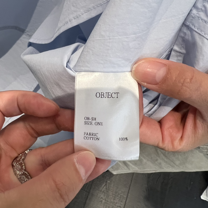 OBJECT韓國直郵女裝新款熱賣推薦職業26春夏休閑襯衫蕾絲衫OBJECT襯衫/蕾絲衫