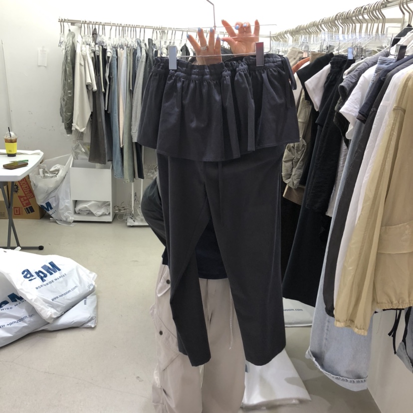 PADO韓國直郵女裝新品人氣時尚熱賣26春夏職業推薦裙褲褶皺PADO裙褲圖色1