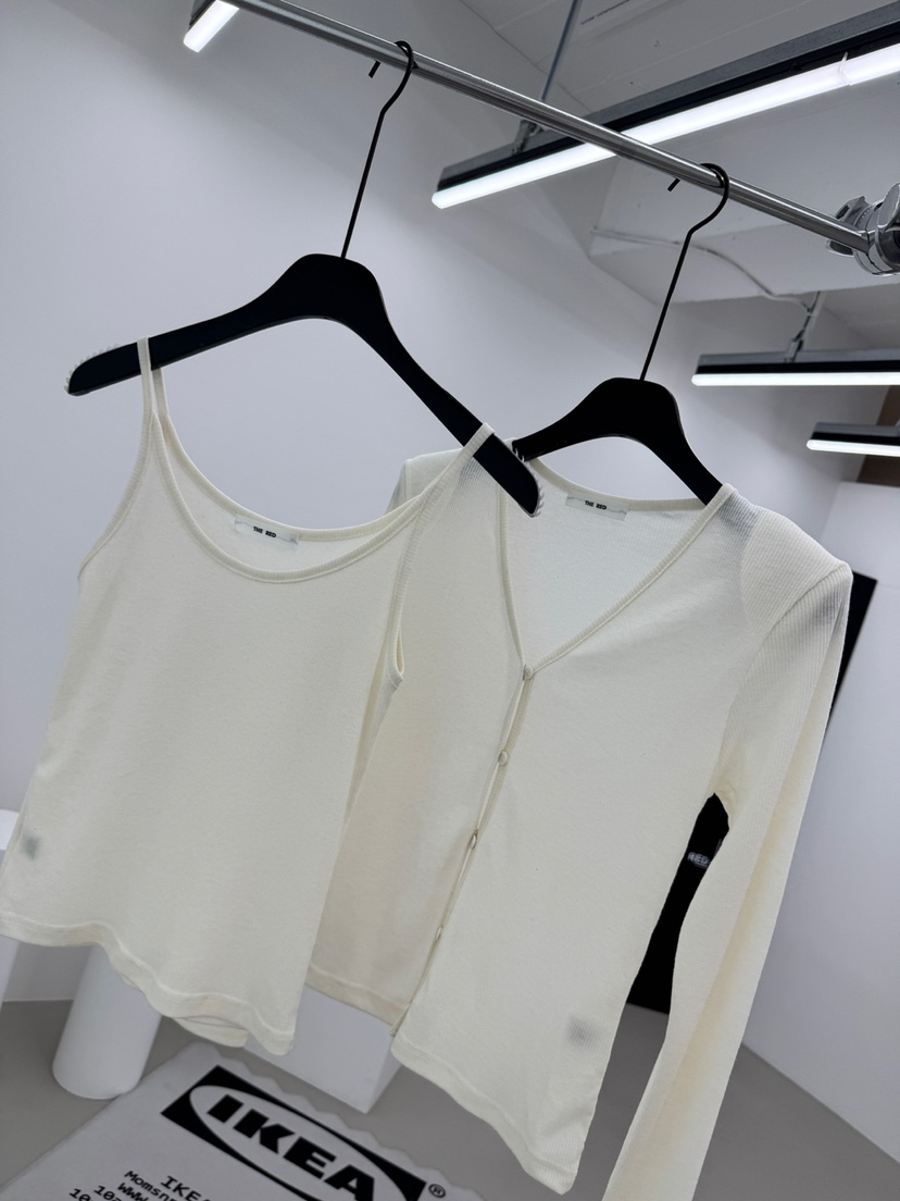 RED-A韓國直郵女裝新款時尚推薦26春夏職業吊帶背心開衫RED-A吊帶/背心圖色1