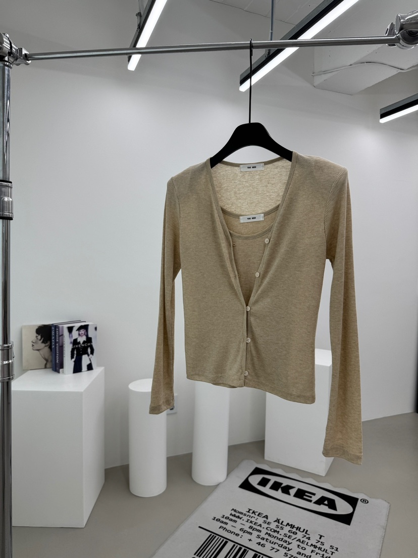 RED-A韓國直郵女裝新款時尚推薦26春夏職業吊帶背心開衫RED-A吊帶/背心圖色2