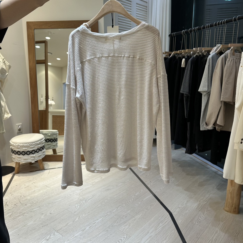 COPINER韓國直郵實拍女士新款職業休閑推薦時尚26春夏長袖T恤COPINER長袖T恤