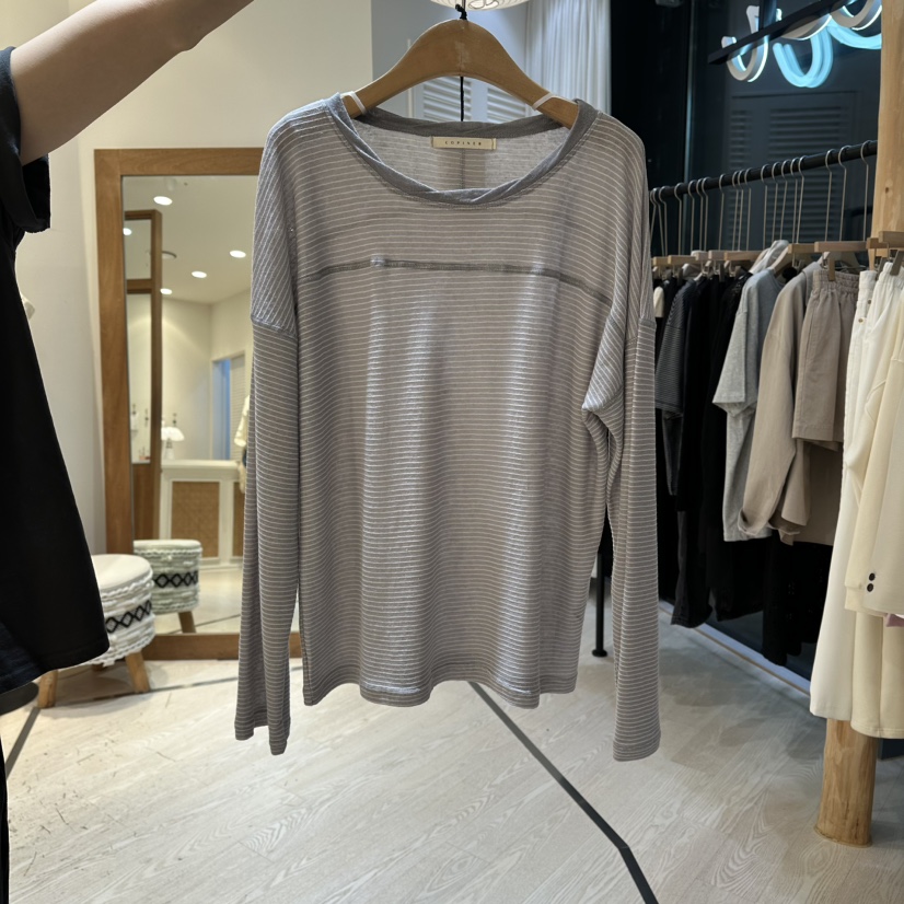 COPINER韓國直郵實拍女士新款職業休閑推薦時尚26春夏長袖T恤COPINER長袖T恤圖色2