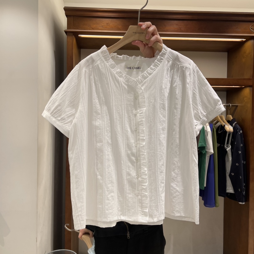 THE CAMEL韓國直郵實拍女裝新款推薦襯衫蕾絲衫the came_l 家襯衫/蕾絲衫圖色2