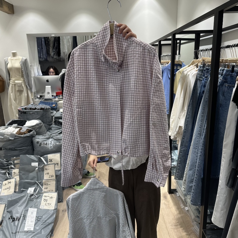 BRUNI/RICOTTA韓國代購女士新品時尚推薦26春夏夾克格子BRUNI/RICOTTA夾克圖色2