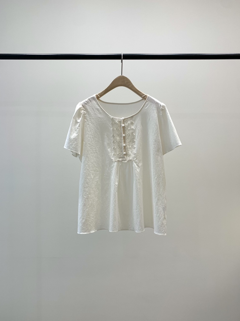 KNOCK韓國東大門代購女裝新款時尚熱賣推薦襯衫蕾絲衫蕾絲KNOCK襯衫/蕾絲衫圖色1