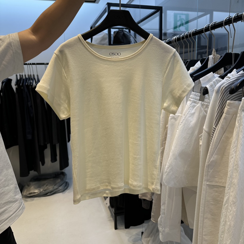 OSOO韓國代購女裝新品人氣職業26春夏時尚熱賣休閑推薦T恤OSOOT恤圖色2