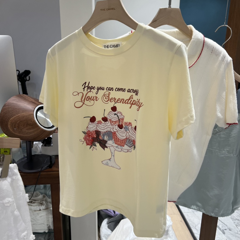 THE CAMEL韓國東大門代購女裝新品休閑T恤the came_l 家T恤圖色3