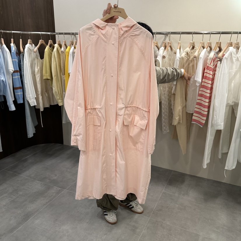 URBANSTORY/REMAKING韓國東大門代購女裝新款26春夏長款風衣Remaking/URBANSTORY長款風衣圖色1