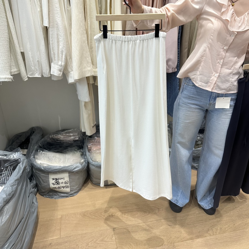 aube nunt韓國代購女裝新品休閑職業26春夏熱賣推薦長裙aube nunt長裙