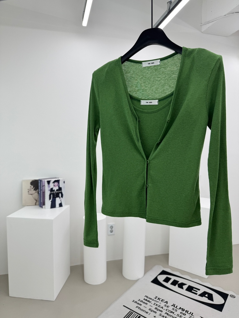 RED-A韓國直郵實拍女士新款推薦針織衫不含內搭羊毛衫蕾絲RED-A針織衫圖色3