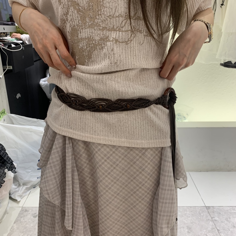 TYCHE韓國東大門直郵女士新款休閑人氣時尚26春夏熱賣腰帶TYCHE腰帶圖色1