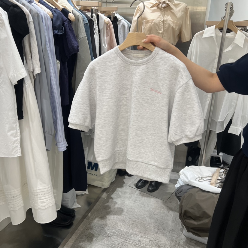 CHAE韓國直郵實拍女裝新品休閑時尚人氣推薦熱賣26春夏T恤短款CHAET恤圖色1