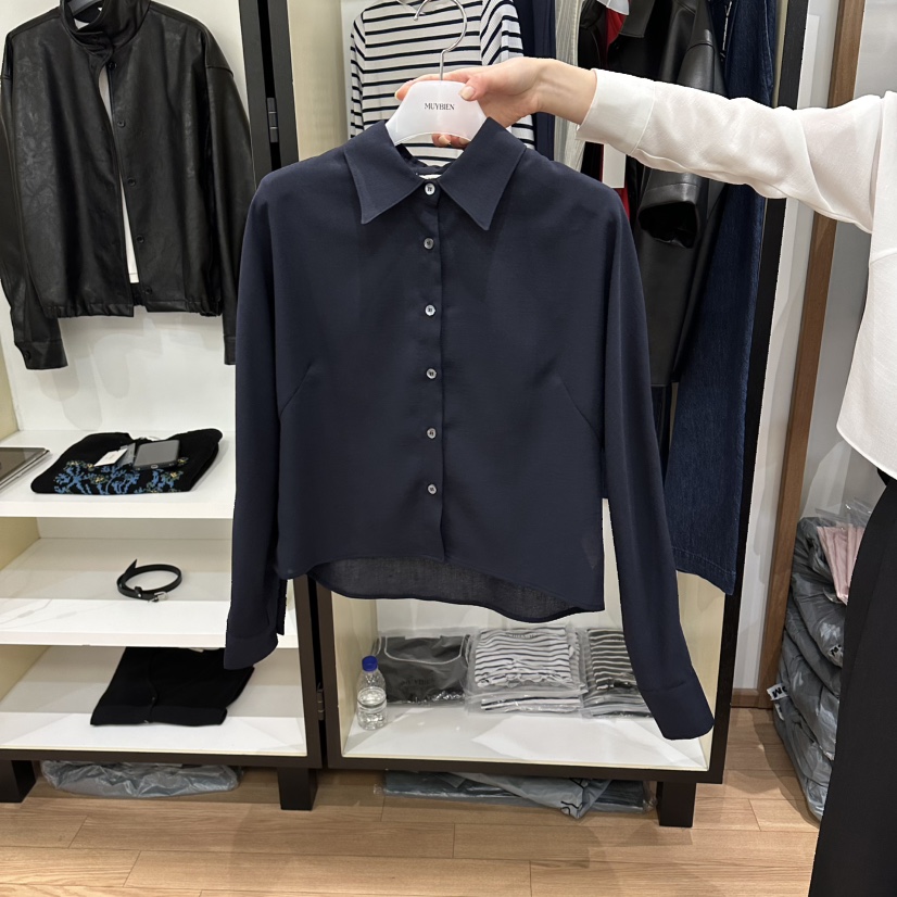 MUYBIEN韓國東大門直郵女士新款26春夏時尚人氣襯衫蕾絲衫MUYBIEN襯衫/蕾絲衫圖色2